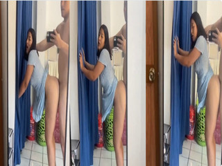 HORNY INDIAN GIRL MOANING STANDING FUCK INFRONT OF MIRROR