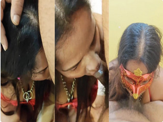Horny paid Randi Sucking Dick